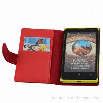 Wallet Case for Nokia Lumia 1020, Two Card Slots with Stand Function